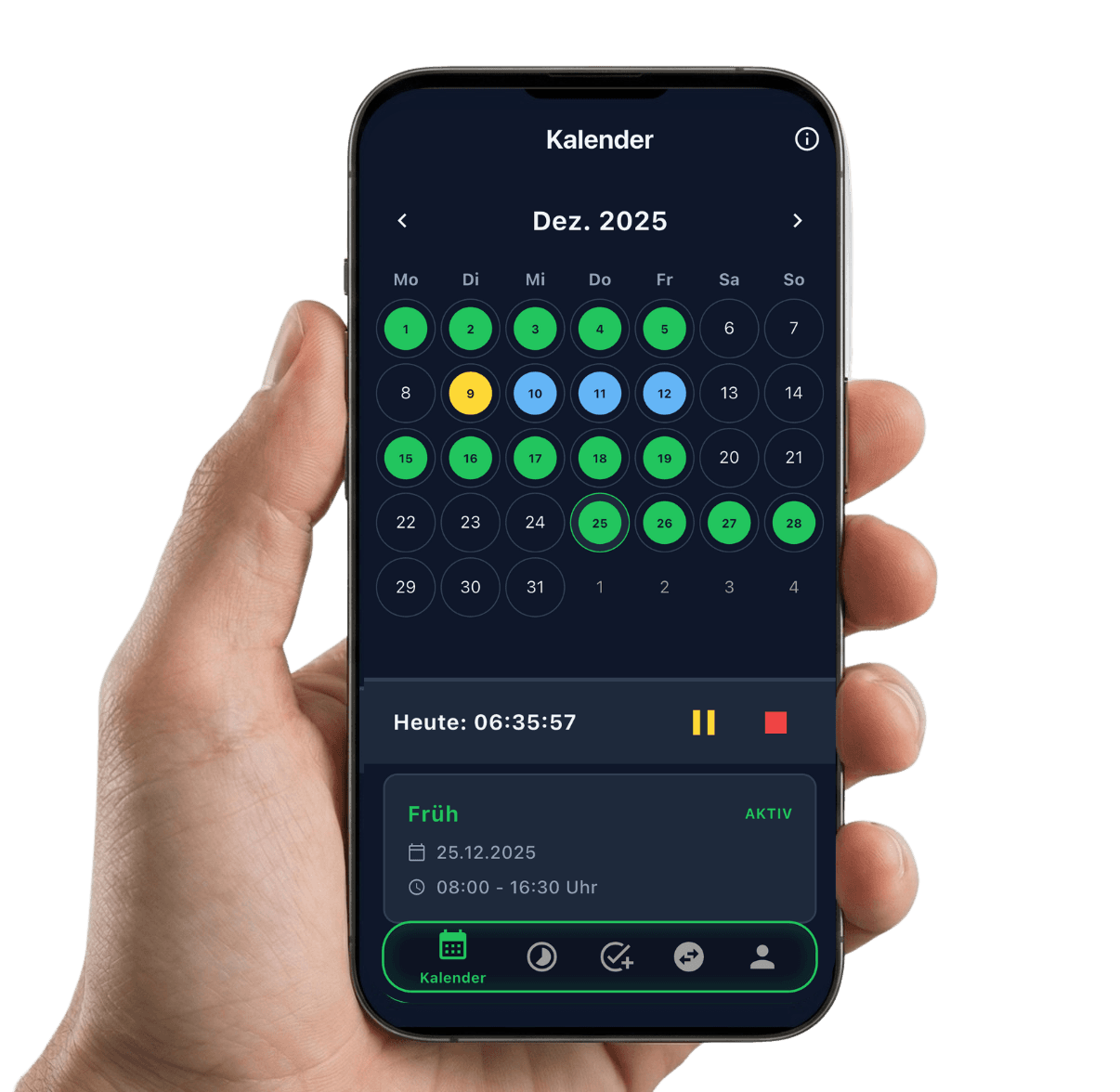 Mobile App Schichtplan